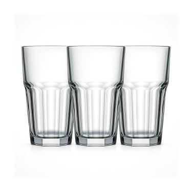 Imagem de Kit Copos De Vidro Resistente 350ml Transparente Vitaminas Caipirinha