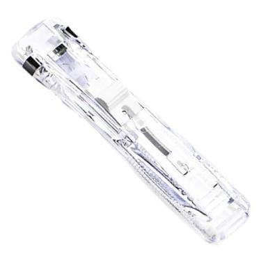 Imagem de Grampeador sem rastros – Mini clipe sem grampear, pequeno e reutilizável, prende firmemente o papel sem danos, perfeito para limpeza de artigos de papelaria de estudante