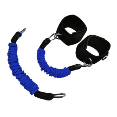 Imagem de predolo Faixas de Resistência para Treinamento de Pernas, Cintos de Cintura, Equipamentos para Tornozelos, Cordas de Resistência para Basquete, Academia, Corr, Azul