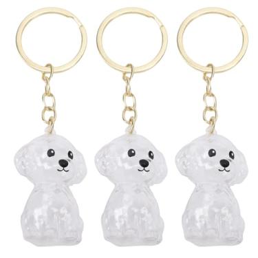 Imagem de ZJchao 3 Pçs Coletor de Cabelo de Cachorro Chaveiro Charme Caixa de Armazenamento Memorial Transparente Coleção de Cabelo de Animal de Estimação Garrafa de Lembrança para Amantes de