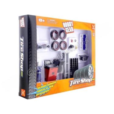 Imagem de Repair Tire Shop Série escala 1:24 – conjunto de 20 peças