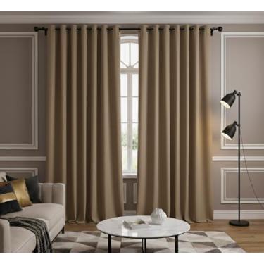 Imagem de Cortina Corta Luz Tecido Blackout 4,20 x 2,40 m – Bege, 100% Poliéster, Proteção Solar e Privacidade, Caimento Elegante – W Menegatti