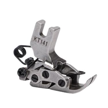 Imagem de Zerodis Calcador de Tanque Articulado KT141 para Máquina de Costura de Ponto Fixo, Construção Totalmente Em Aço, Compatível Com Tecido Extra Grosso, Design Interativo Traseiro Dianteiro