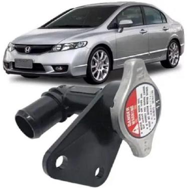 Imagem de Flange bocal agua radiador new civic 07 a 11 com tampa hvrm93234c - MR