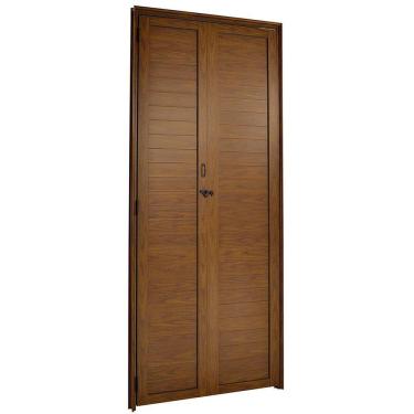 Imagem de Porta Lambril Camarão Direita 210x70cm Cerejeira Fortsul Esquadrisul Marrom