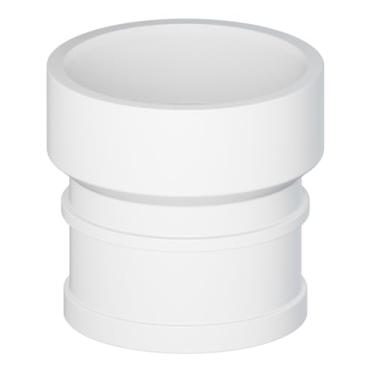 Imagem de SUPPLYGIANT (Pacote com 20) Adaptador de PVC DWV No-Hub de 7,6 cm para tubos de ferro fundido – Torneira x DWV Hub Encaixe de encanamento para sistemas de drenagem, resíduos e ventilação, branco