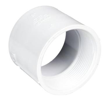 Imagem de SUPPLYGIANT Pacote com 30 adaptadores fêmea PVC DWV de 7,6 cm, conexão FPT roscada x hub - encaixe de dreno, resíduos e ventilação, branco