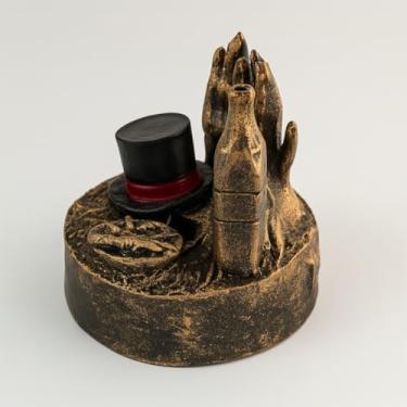 Imagem de Ofertório Cartola de Exu Dourado Vintage Resina 5 cm