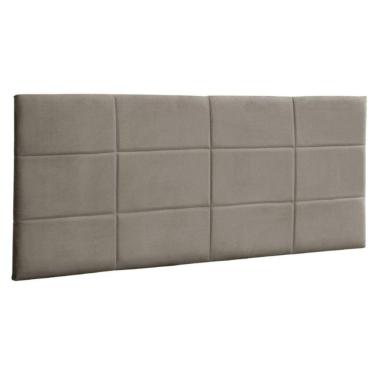 Imagem de Painel Suspenso Cabeceira Luna 1,20m Para Cama Viúva Solteirão Suede Bege - Aurora Line