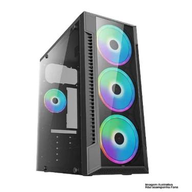 Imagem de Gabinete Gamer Brasil Pc Bpc-c3147 Sem Fonte 3 Fans