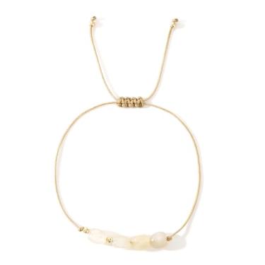 Imagem de SHINUS BOHO Pulseiras femininas de ágata de cristal de cura da pedra da lua, pulseiras brilhantes com pedras do mês de nascimento, pulseiras para casais de toque de longa distância, joias de amizade.,