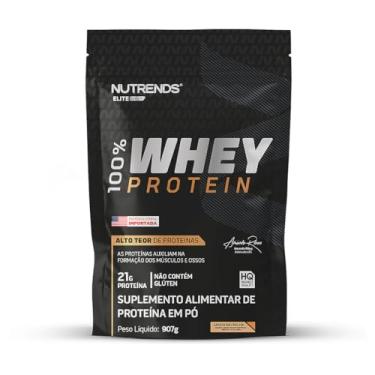 Imagem de Whey Protein 100% 907g Sabor Baunilha, Refil, Elite Series Nutrends
