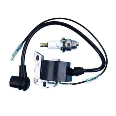 Imagem de Módulo de bobina de ignição e conjunto de velas de ignição ERIHJOX compatíveis com motosserras 262XP 55 154 254 257 K650 K700 K850 K950 K1200 K1250 (código: 587329501)