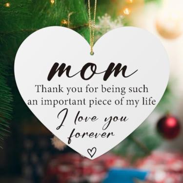 Imagem de Presentes para mãe de filha filho bônus mãe madrasta presente para mãe mulheres eu te amo presentes para seu ornamento de coração