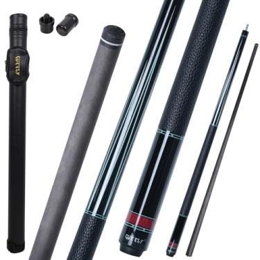 Imagem de CUEELF Bastão de taco de sinuca de fibra de carbono 12,5 mm bastão profissional de taco de sinuca com estojo (SH-01a)