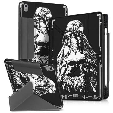 Imagem de Miss Adola Capa para iPad 10ª/11ª geração A16 de 11 polegadas com suporte para caneta – Capa para tablet de 10,9 polegadas para mulheres, meninos, meninas, homens, desenho fofo, engraçado, capa kawaii