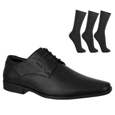 Imagem de Kit Sapato Ferracini Liverpool Masculino + 3 Pares de Meias