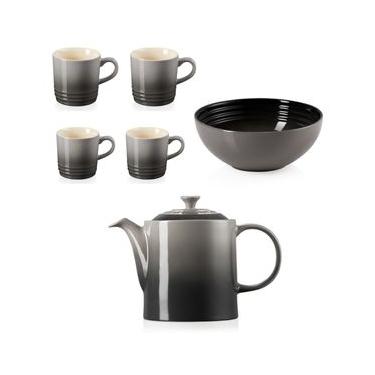 Imagem de KIT LE CREUSET 6 PEÇAS EM CERÂMICA PREMIUM CINZA FLINT
