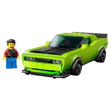 Imagem de LEGO Carro Esportivo Dodge Challenger Hellcat 390 peças 77237, Verde c