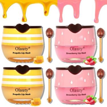 Imagem de Conjunto de protetor labial Miniling Bee Honey & Strawberry Lip Masks 