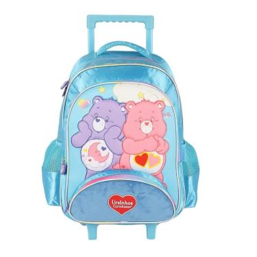 Imagem de Mochila de Rodinhas Sem Alça Luxcel Ursinhos Carinhosos Azul