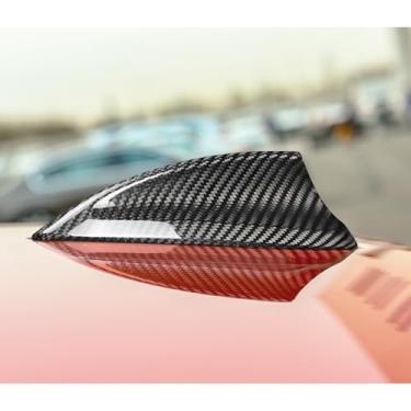 Imagem de Bilisin Compatível com antena de barbatana de tubarão de fibra de carbono para carro, acessórios de acabamento de base para BMW X1 X2 X3 X4 X5 X6 X7 F15 F20 F21 F31 F45 F46 F52 F34 F48 F49 F39 F15 F85