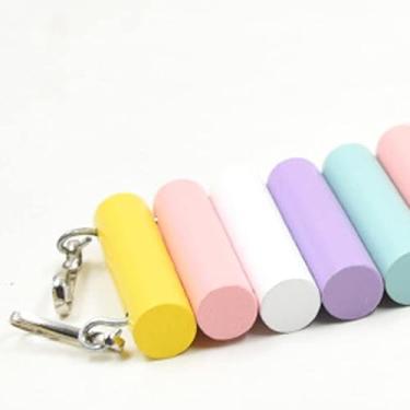 Imagem de Generic Ponte de de Hamster de Madeira Colorida, de Escalada Durável Dobrável, Brinquedo Multiuso para Animais de Estimação para Hamsters, Ratos e Coelhos (#8)