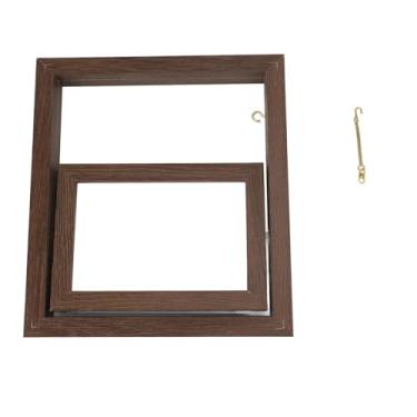 Imagem de Fabater Moldura Giratória para Cães/gatos Pingente de Coração Exclusivo Exibição Dupla Face para Decoração de Casa - Madeira Maciça Resistente 9,13 X 8,27 X 1,18 Polegadas