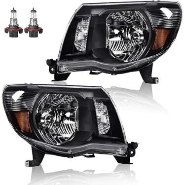 Imagem de Vizotae Conjunto de faróis para Ford Explorer 2006-2010/2007-2010 Ford Explorer Sport Trac 4-Dr, farol alto/baixo com lâmpadas, lado do motorista e do passageiro