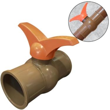 Imagem de Registro de Esfera Soldável Em PVC Marrom Conexão - 20mm