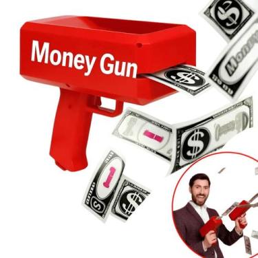 Imagem de Lança Notas Em Dinheiro Lançador Papel Money Gun Super Festa Luxo - Im