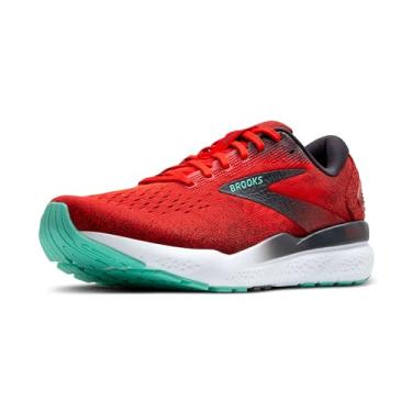 Imagem de Brooks Tênis de corrida masculino Ghost 16 Neutral, Vermelho ardente/ébano/cacatua, 38