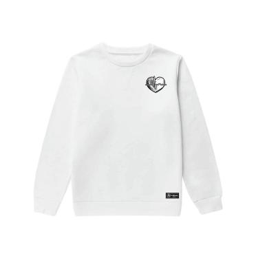 Imagem de Blusão Moletom Infantil Batimentos Personalizado sem Capuz gola Redonda-Unissex