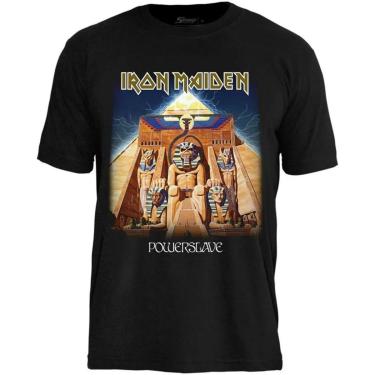 Imagem de Camiseta Stamp de Banda Iron Maiden em Algodão Manga Curta Gola Redonda Oficial-Unissex