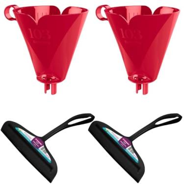 Imagem de Kit 2 Rodo de pia Preto e 2 Suporte de Café 103 Vermelho