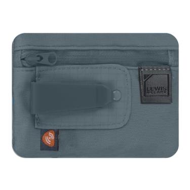 Imagem de Lewis N. Clark, Carvão, One Size, Bolsa de viagem Rfid com clipe oculto para dinheiro + porta-cartão de crédito/identidade para mulheres e homens