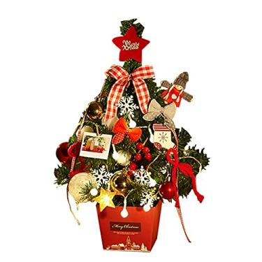 Imagem de Árvore de Mesa com Luzes Fadas LED Decoração Artificial para e Balcão em Casa Escritório Escola