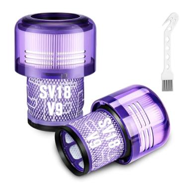 Imagem de RONGJU Pacote com 2 filtros de substituição para aspirador sem fio Dyson V10 Digital Slim / SV18, filtros laváveis
