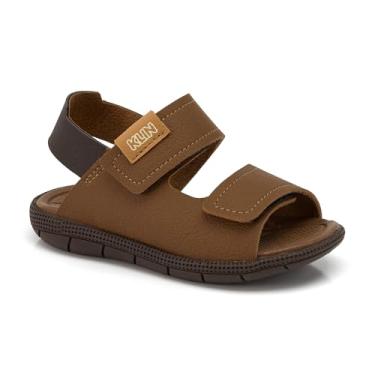Imagem de Sandália Papete Original Klin Infantil Menino klin Tic Tac Casual (Whisky/Café, BR, Criança de 1 a 3 anos, Numérico, 21)