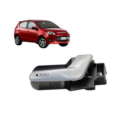 Imagem de Maçaneta Int Porta E Diant Dualogic Fase 3 Após 08 Prata