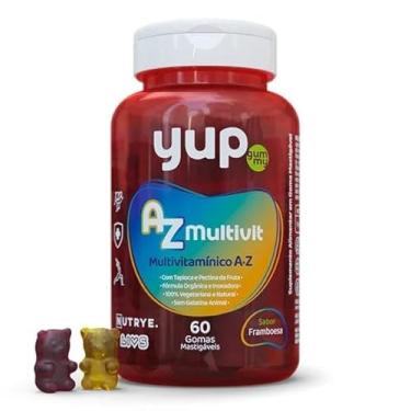 Imagem de Yup Gummy – AZ Multivit: Multivitamínico em Gomas – 13 Vitaminas e 10 Minerais – Sabor Framboesa – Fórmula 100% Vegetariana – Energia e Imunidade – Nutrye