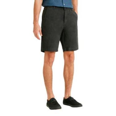 Imagem de Bermuda Foxton Masculina Chino Casual Off Black Preta-Masculino