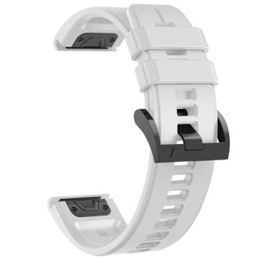 Imagem de U-LIMVE Pulseira de relógio para Garmin Fenix 8 de 51 mm/Fenix 7X/Fenix 6X/Fenix 5X/Fenix 3/Quatix 8 de 51 mm/Tactix 8 de 51 mm, pulseira de silicone de 26 mm