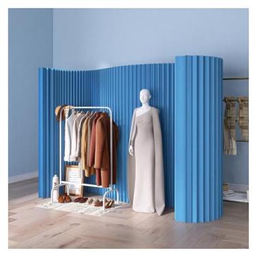 Imagem de Room divider Divisórias de papel dobráveis ​​para lojas de roupas, escaláveis ​​9,8-16,4 pés, divisórias temporárias para decoração de fundo de casamento(5X2M/16.4X6.5FT)