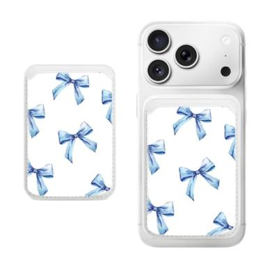 Imagem de Porta-cartão magnético para iPhone, capa fina de couro PU, capa para cartão, capa traseira para cartão, acessório de telefone fofo