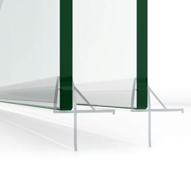 Imagem de 2 peças de varredura de chuveiro com vedação inferior para porta de chuveiro com trilho de gotejamento para vidro de 1/10.2 cm, 91 cm de comprimento