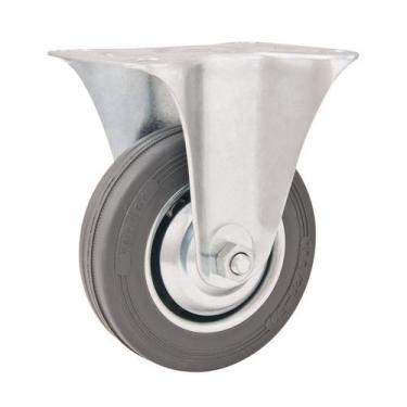 Imagem de Rodizio fixo 4" leve 60kg núcleo chapa borracha cinza Vonder