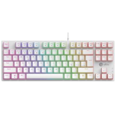 Imagem de Teclado Mecânico Gamer Ninja Leap Pudim, Switch Blue, Rainbow, Abnt2, White
