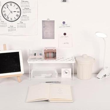 Imagem de YOUTHINK Prateleira de Exibição de Mesa, Prateleiras de Mesa e Fora da Superfície Rack Dobrável Grande Display Riser Com Design Oco para Bolsas de Figuras Sapatos Óculos Plantas Prateleira de