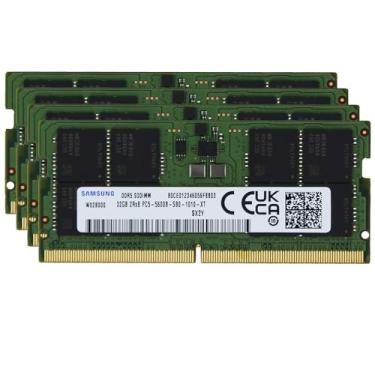 Imagem de Original de fábrica 128 GB (4 x 32 GB) compatível com MSI CreatorPro X17 HX A13V, A13VKS, A13VM Workstation Laptop DDR5 5600MHz PC5-44800 SODIMM 2Rx8 CL46 1.1v 262 pinos Notebook memória RAM Upgrade